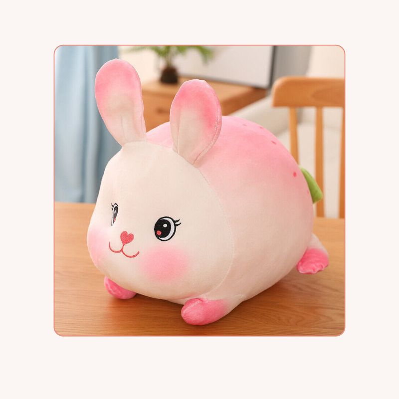 Doudou lapin rose Rosie