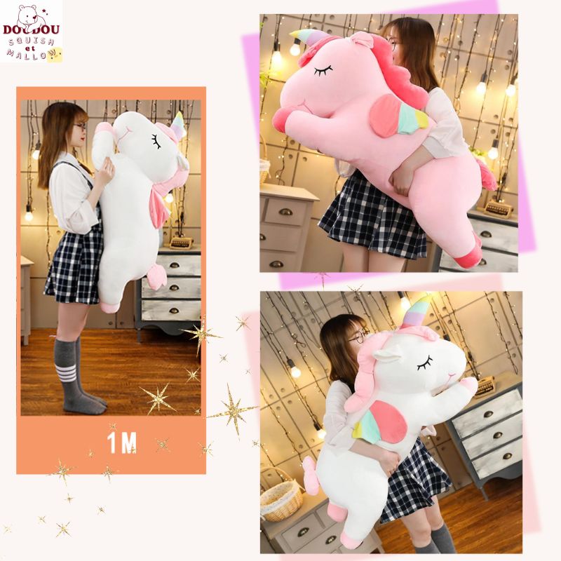 Géante peluche licorne Bella