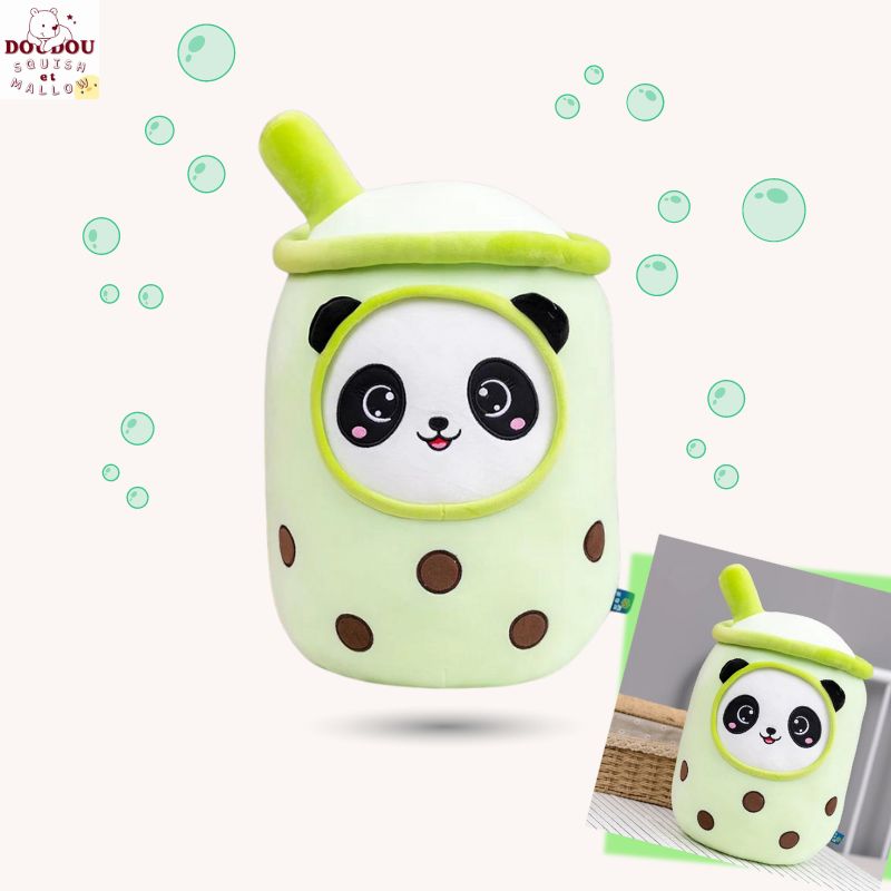 Squishmallow Bubble Tea Lotus – Peluche réconfortante et pleine de douceur