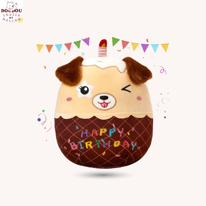 Chien en peluche Happy