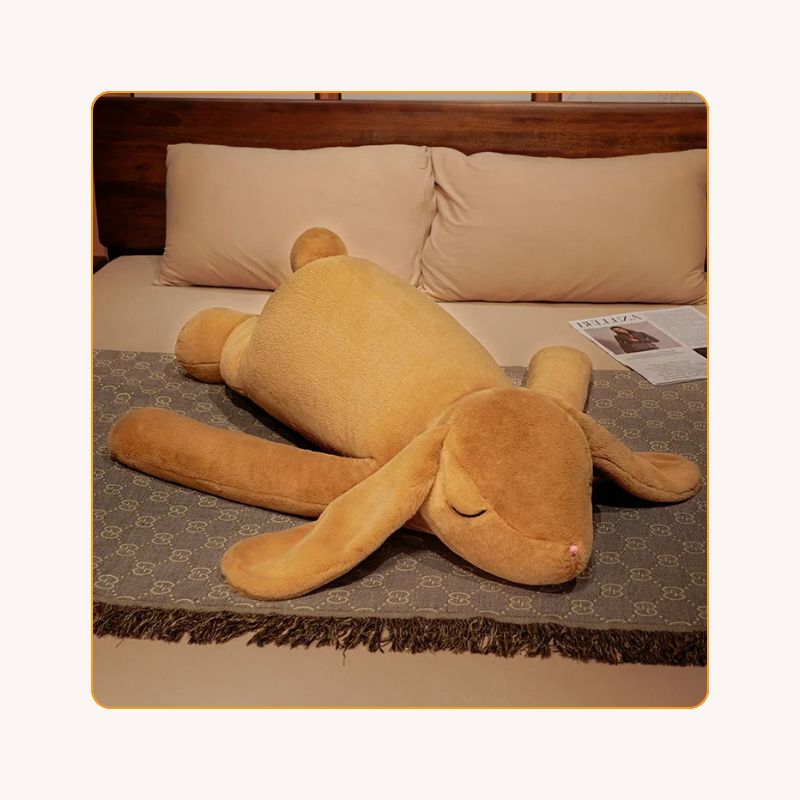 lapin en peluche