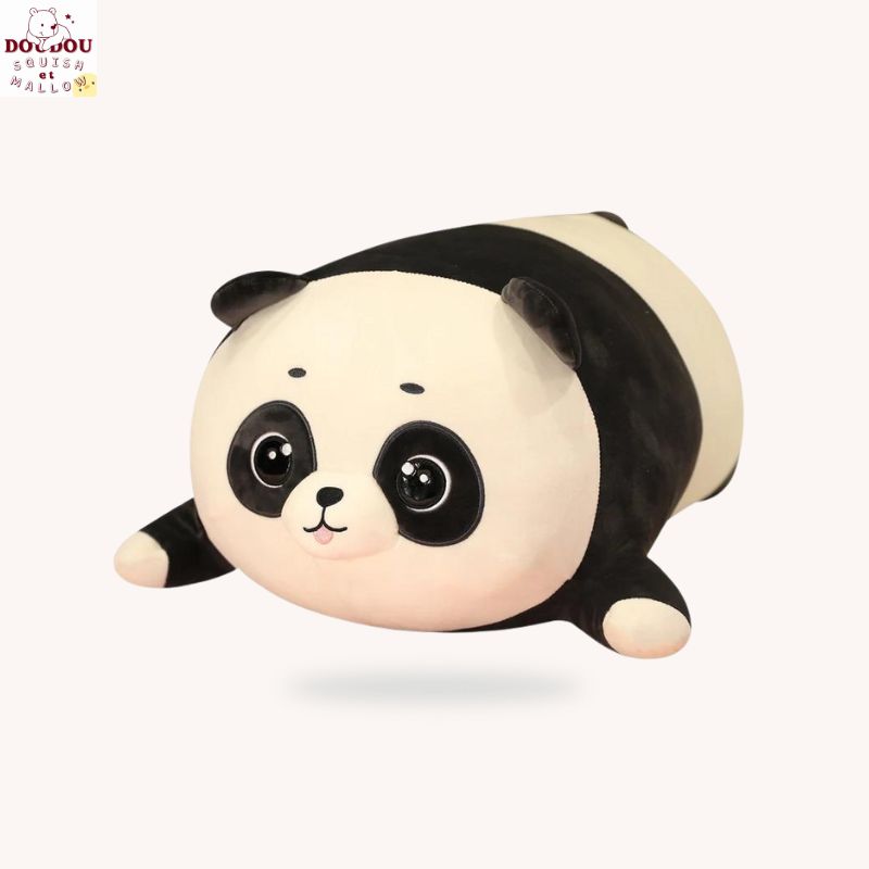 Giant stuffed panda Bamboo Doudou Squish et Mallow