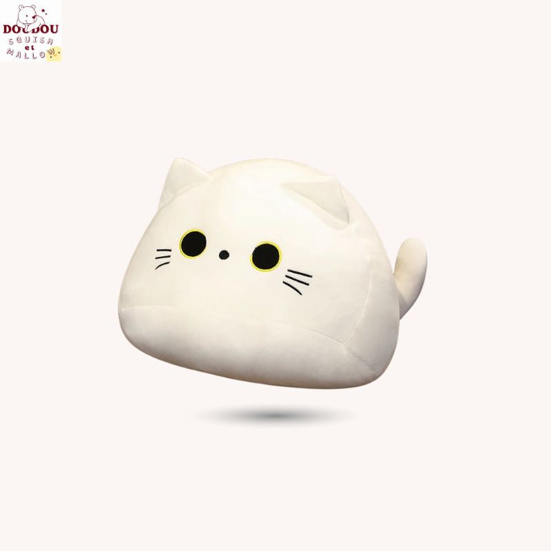 Peluche chat blanc Neige