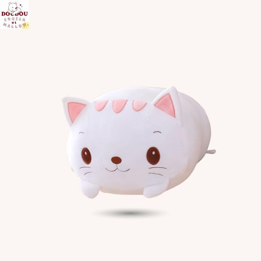 Peluche chat blanc Cookie