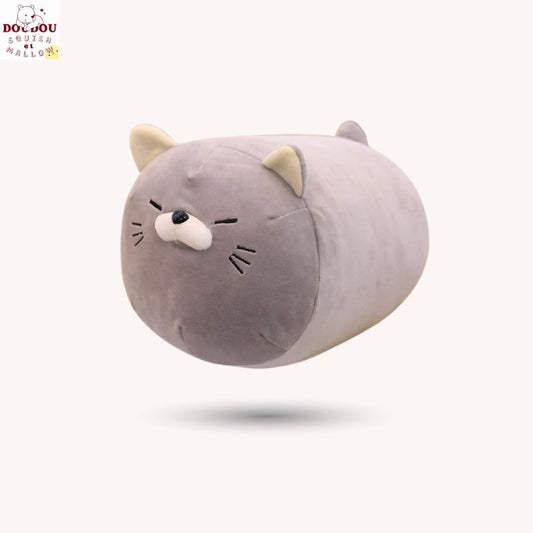 Peluche chat gris Boufy