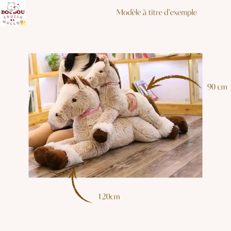 Peluche cheval géant Achille