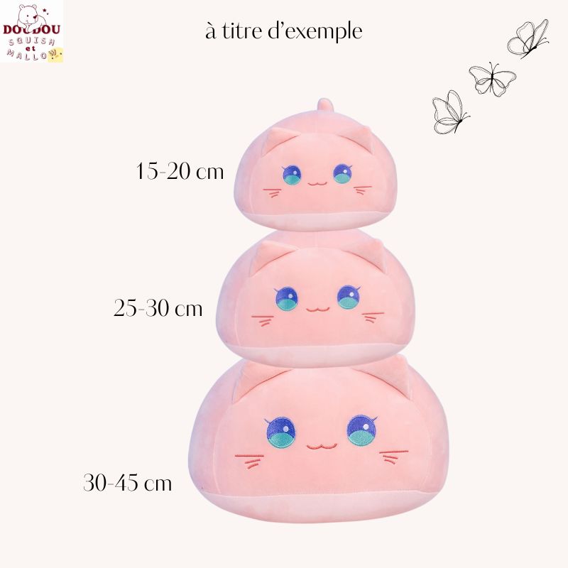 Peluche squishmallow chat Rose