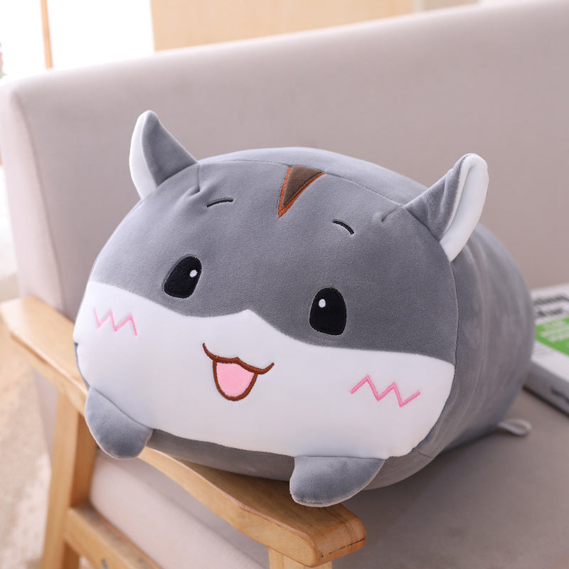 Cartoon animal pillow soft home