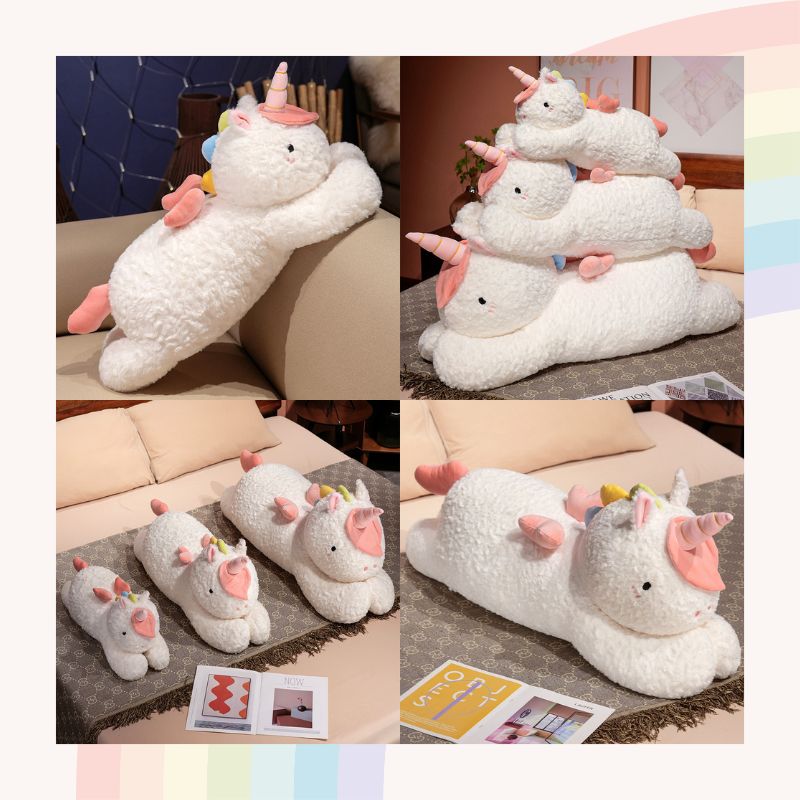 Géante peluche licorne Lumina