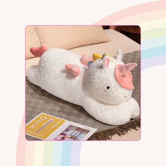 Géante peluche licorne Lumina
