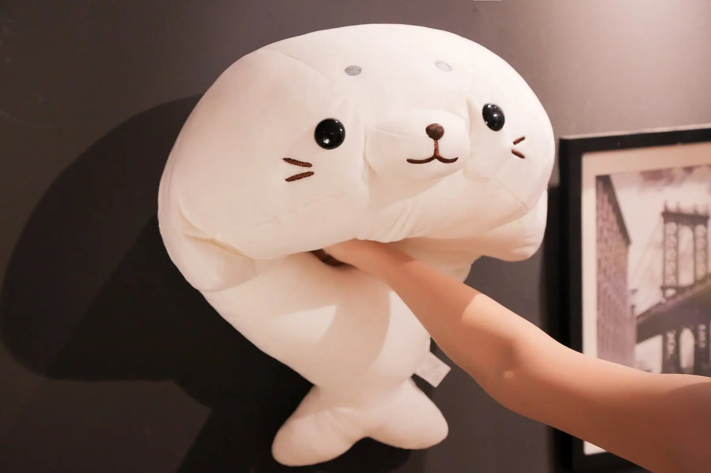 Snow seal plush