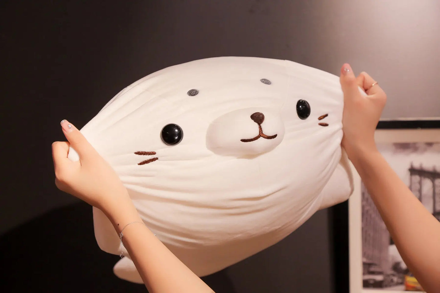 Snow seal plush