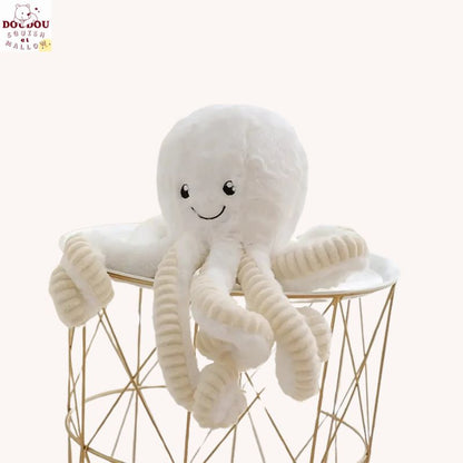 Pieuvre peluche Blanche