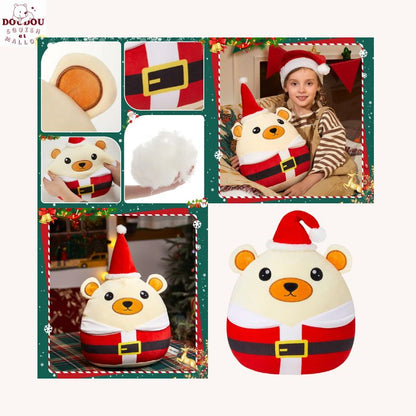 Ours en peluche blanc Noel