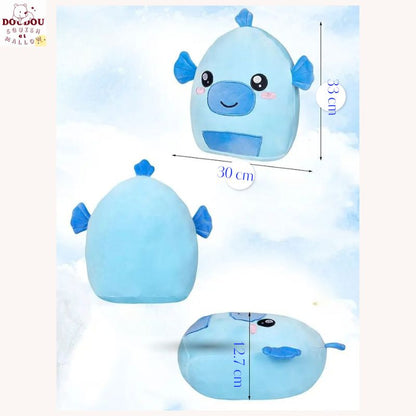 Peluche hippocampe Blue