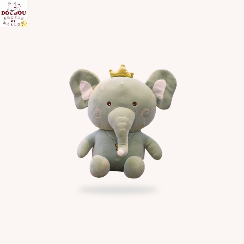 Peluche éléphant vert Earl