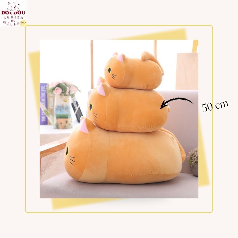 Squishmallows 50 cm | Peluche chat Flocon