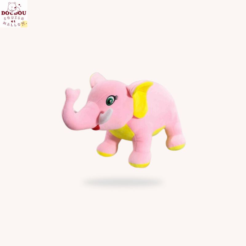 Peluche elephant rose Elmer